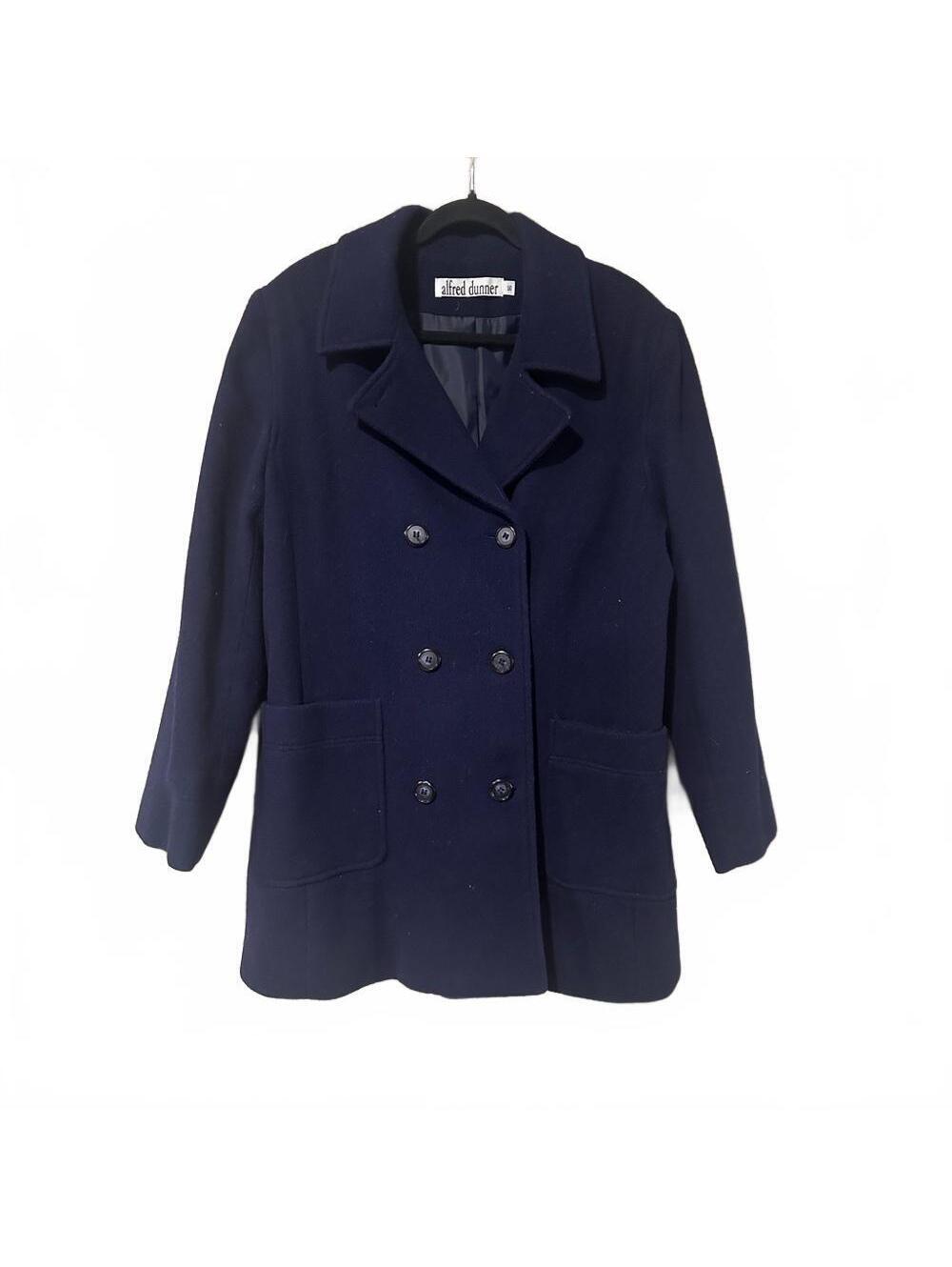 Alfred Dunner wool Women's Navy Peacoat